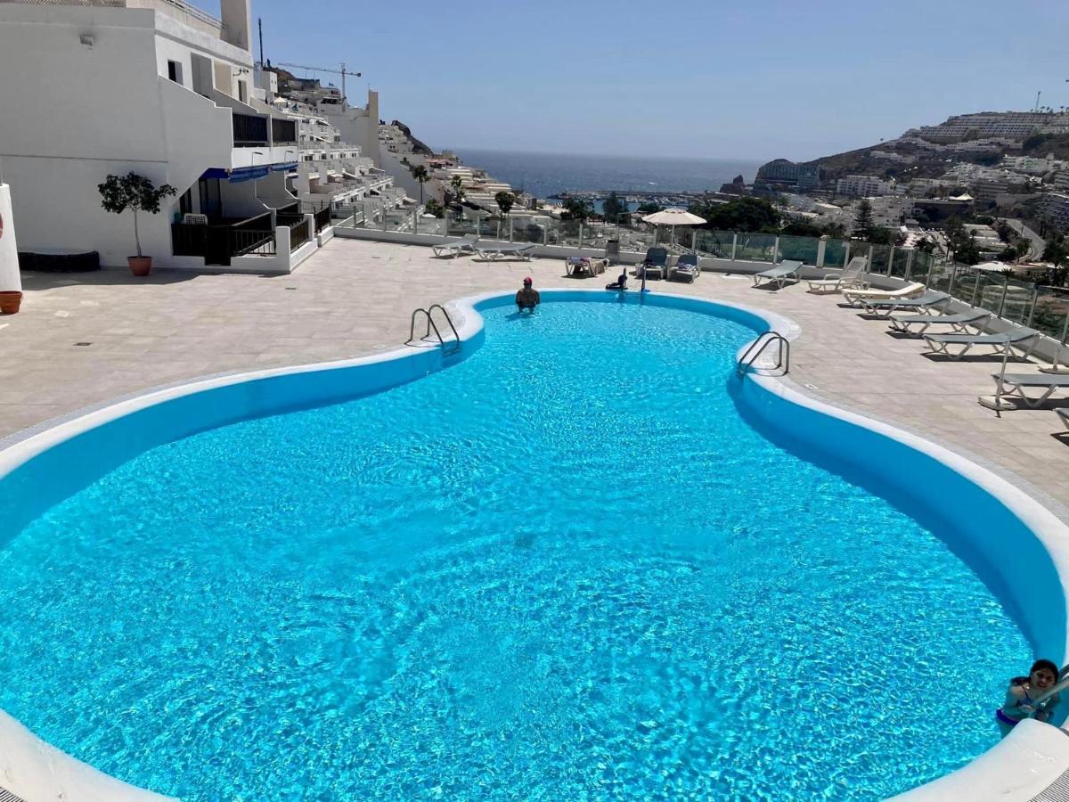 Lovely Apartment Seaview In Puerto Rico With Heated Swimming Pool, Free Wi-Fi And Free Private Parking Dış mekan fotoğraf
